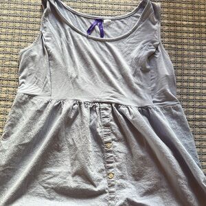 Light Blue Sleeveless Seraphine Maternity Top